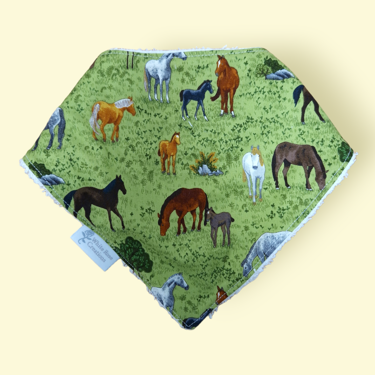 Bib - Horses on Green