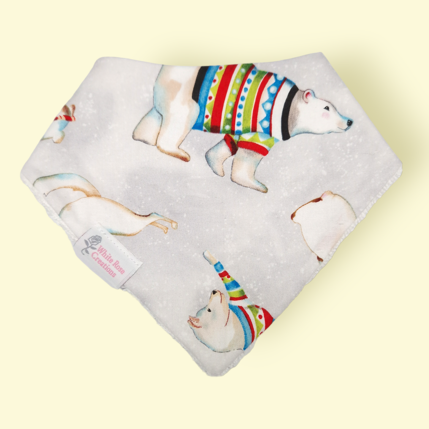 Christmas Bib - Arctic Fox