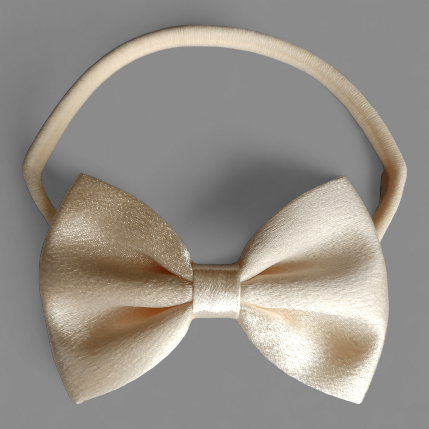 Cream Occasion Satin Bow Headband