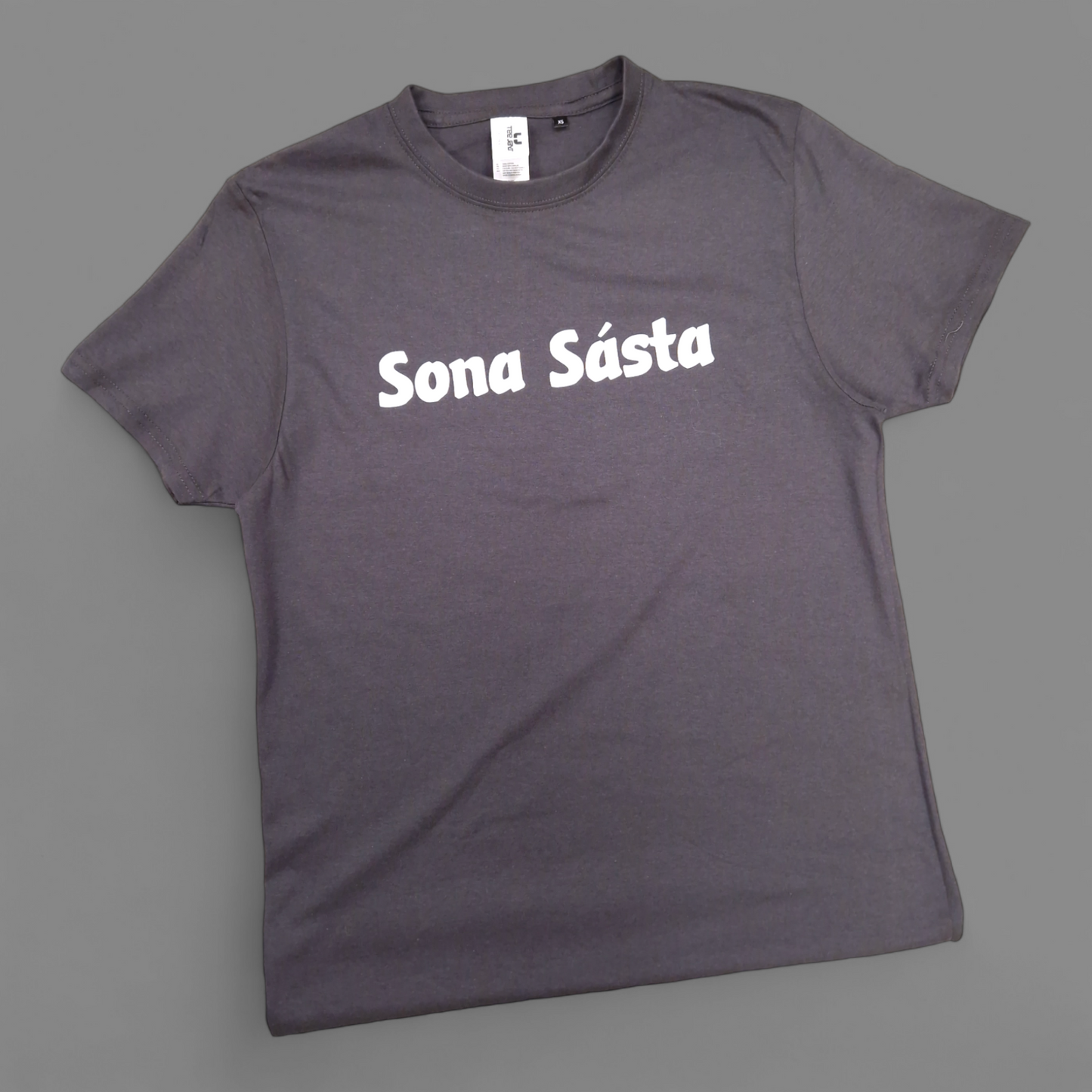 T-Shirt - Adulte XXL - Sona Sásta - Gris Charbon