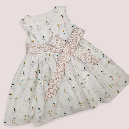 Christmas Ellie Dress - 4-5 Years - Mice in the Snow