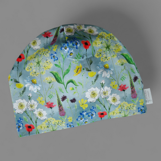 Beanie Hat - Adult Medium - Irish Wildflower Meadow