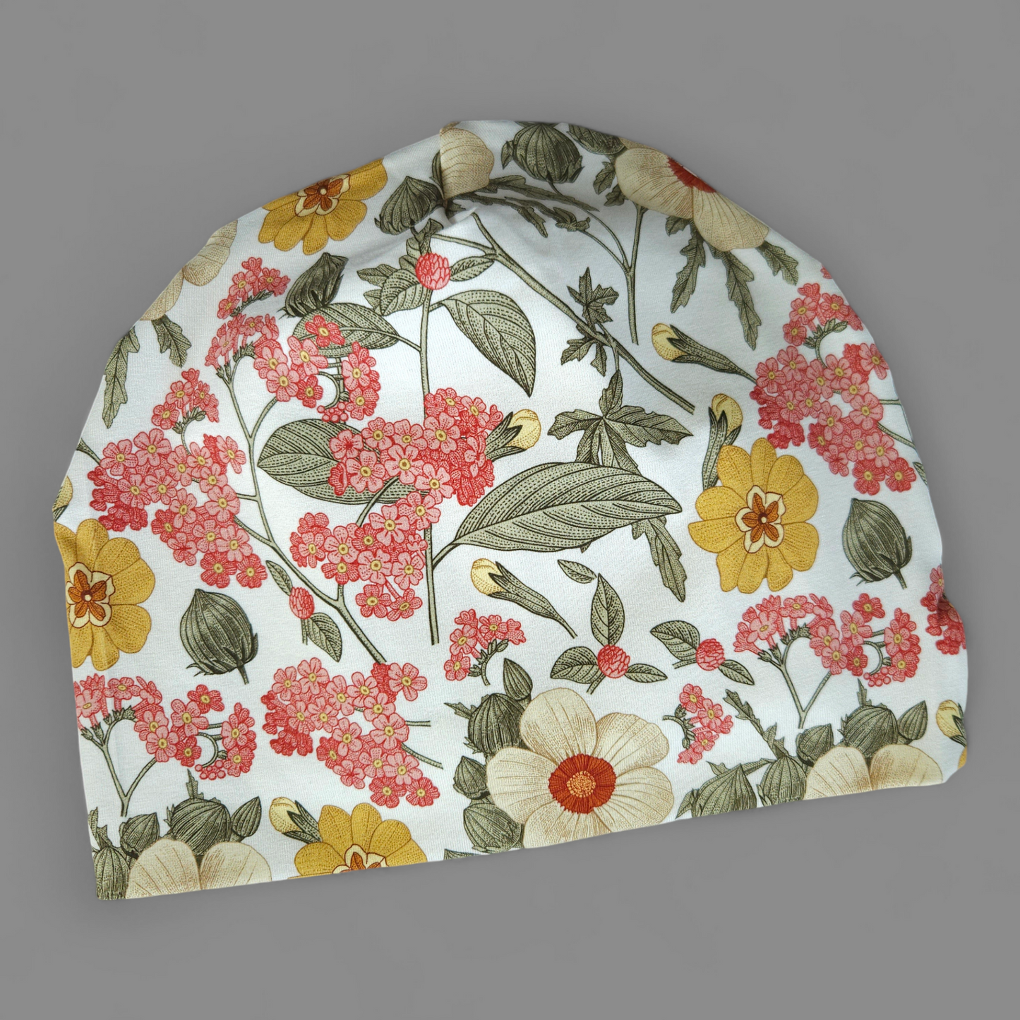 Beanie Hat - Adult Medium - Summer Floral