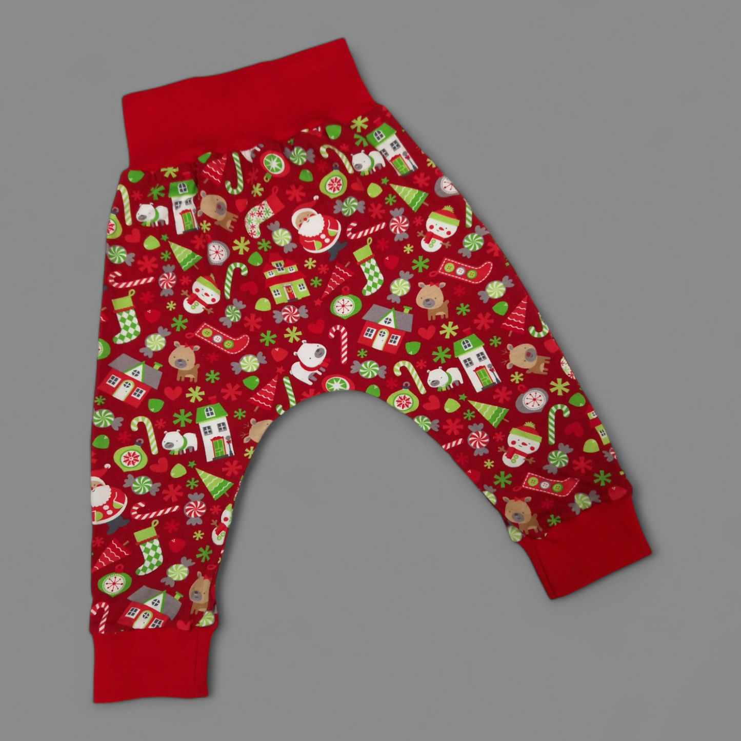 Christmas Harem Pants - 18-24 Months - Festive