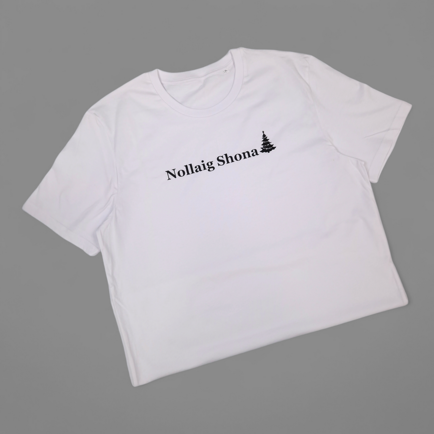 Christmas T-Shirt - Adult XL - Nollaig Shona - White