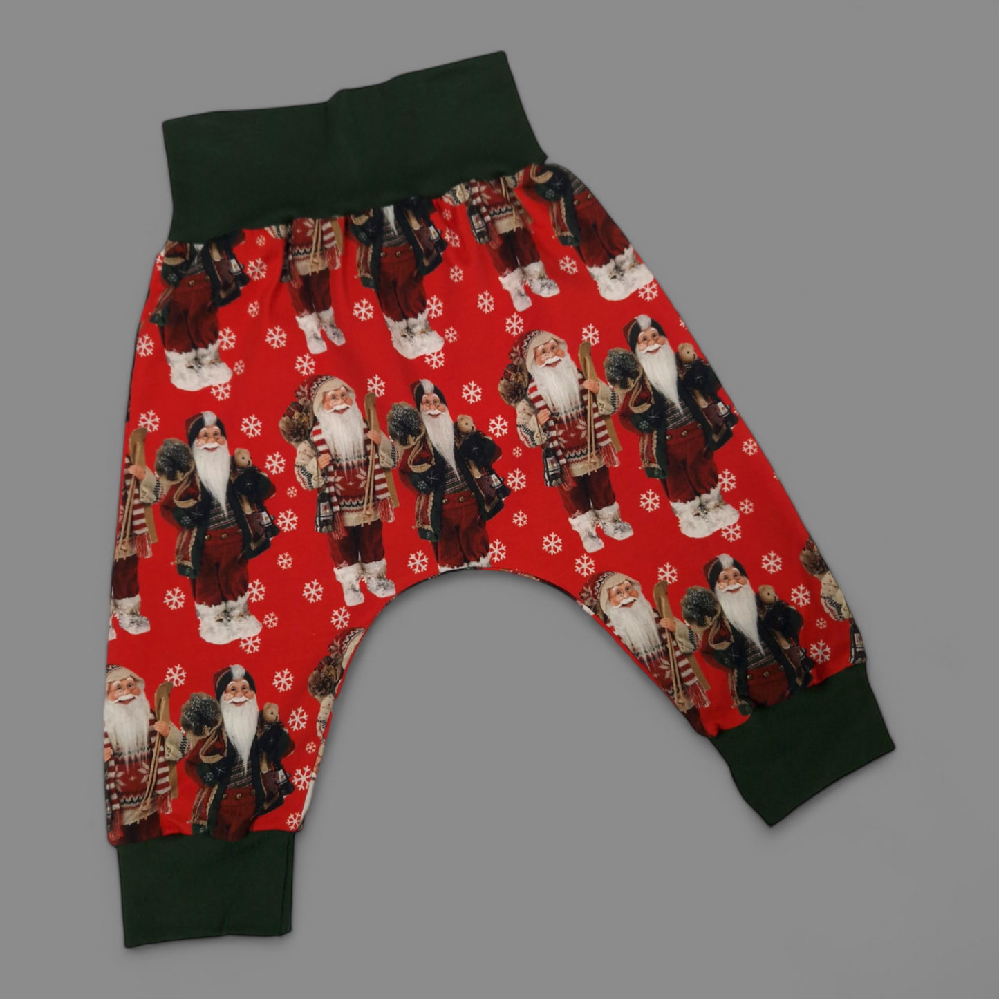 Christmas Harem Pants - 12-18 Months - Santas