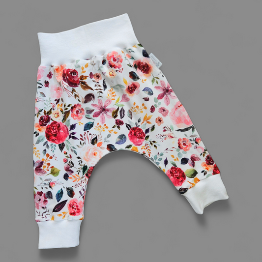 Harem Pants - 18-24 Months - Pink Floral