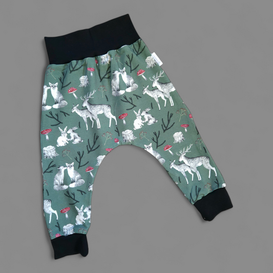 Harem Pants - 2-3 Years - Woodland Friends