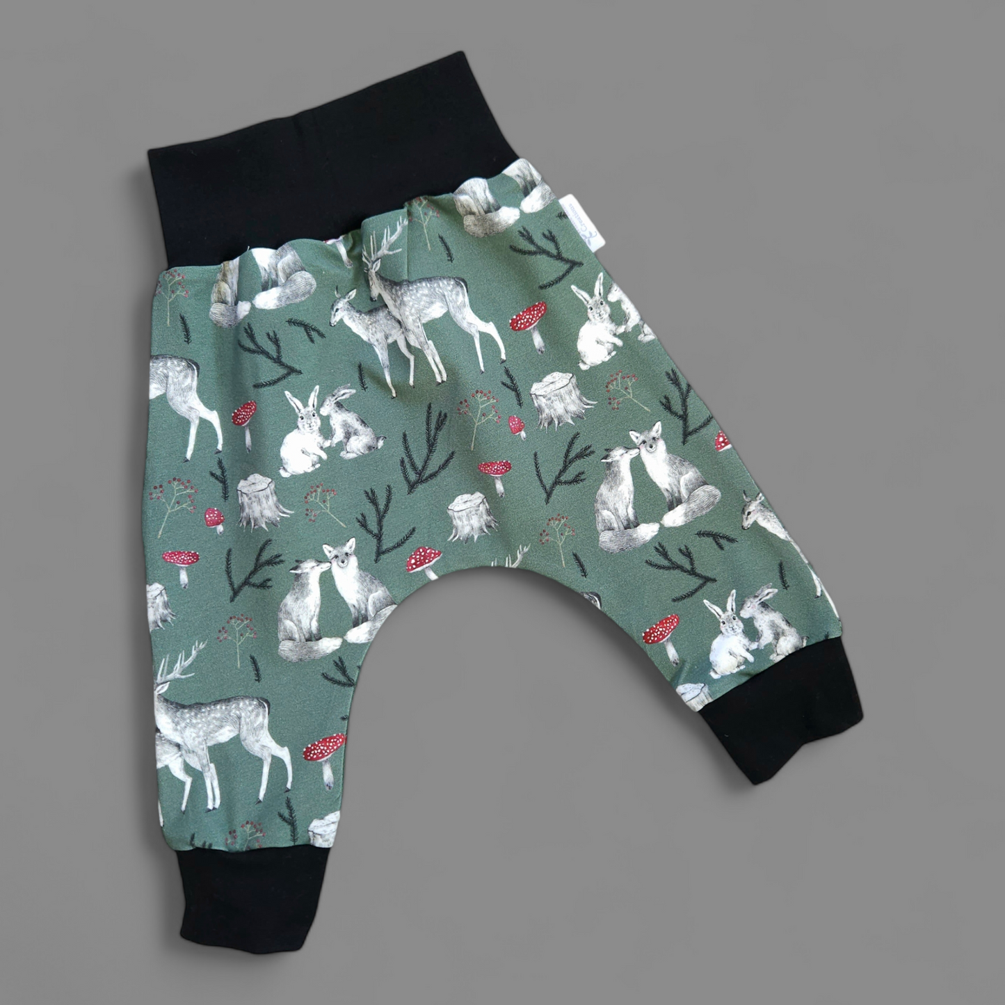 Harem Pants - 12-18 Months - Woodland Friends