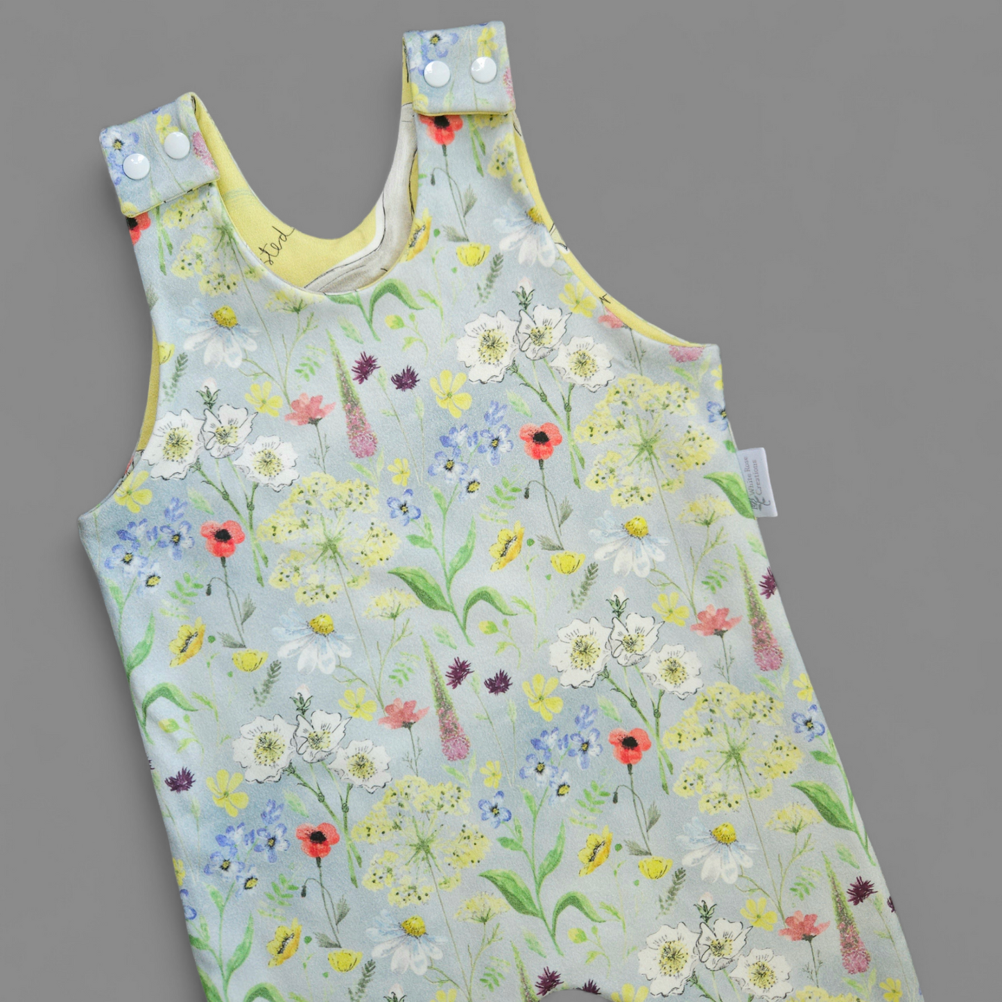 Reversible Playsuit - 12-18 Months - Wildflowers & Ducks