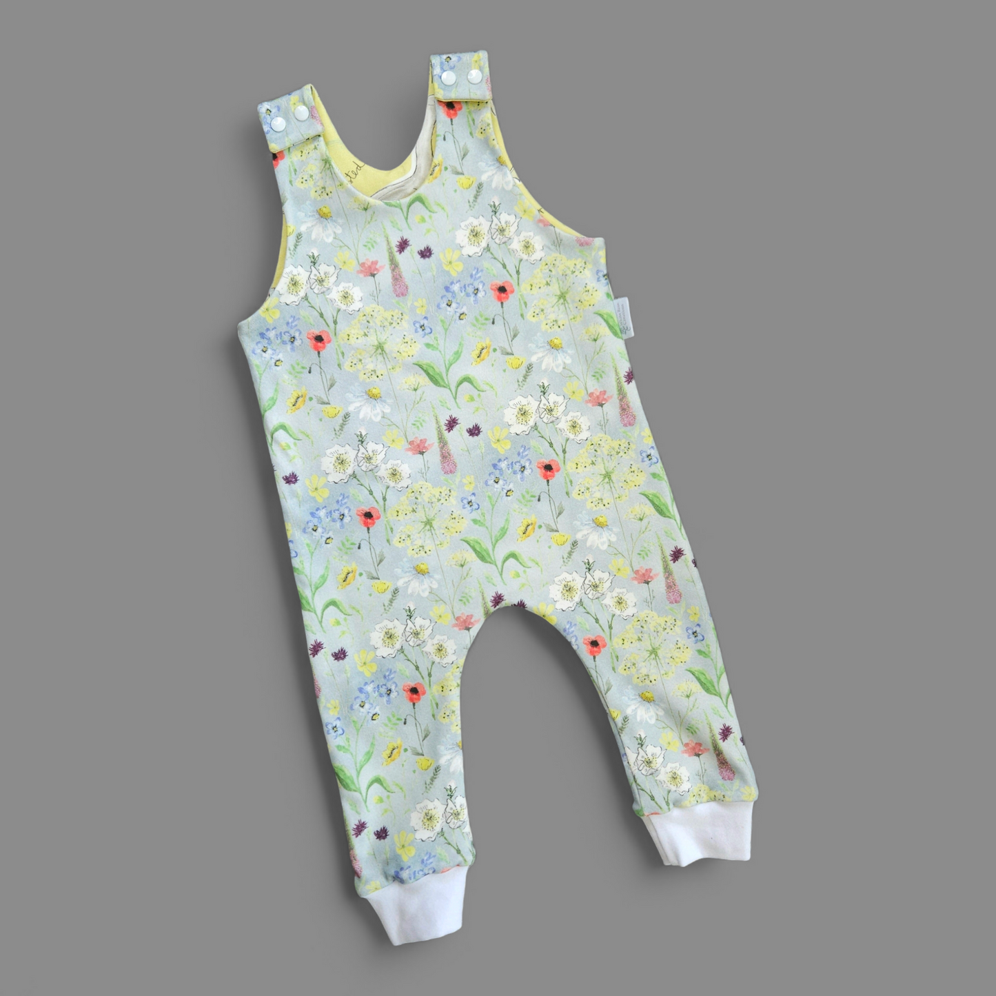 Reversible Playsuit - 12-18 Months - Wildflowers & Ducks