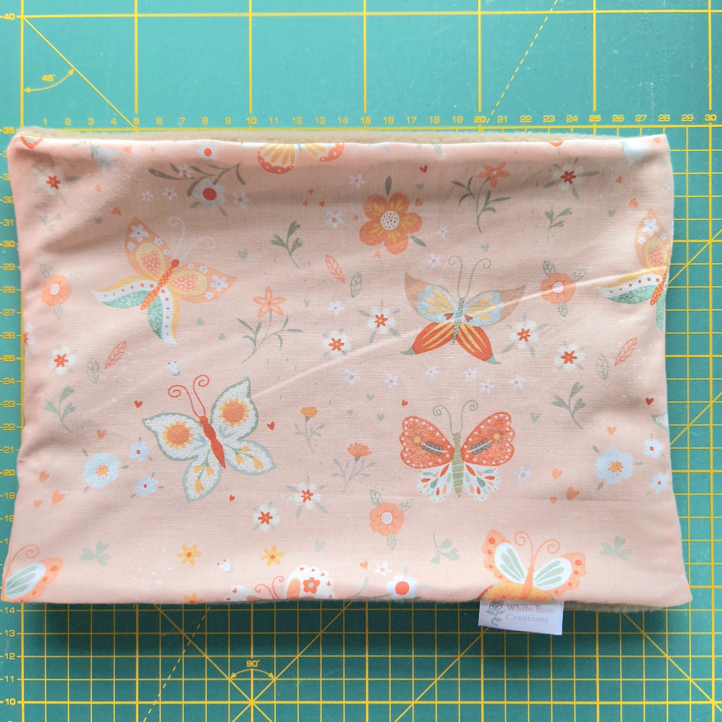 Snood - 2-4 Years - Butterflies on Peach