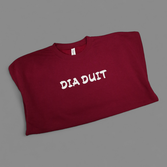 Sweatshirt - Adult XXL - Dia Duit - Burgundy