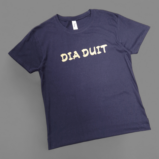 T-Shirt - Adult S - Dia Duit - Navy