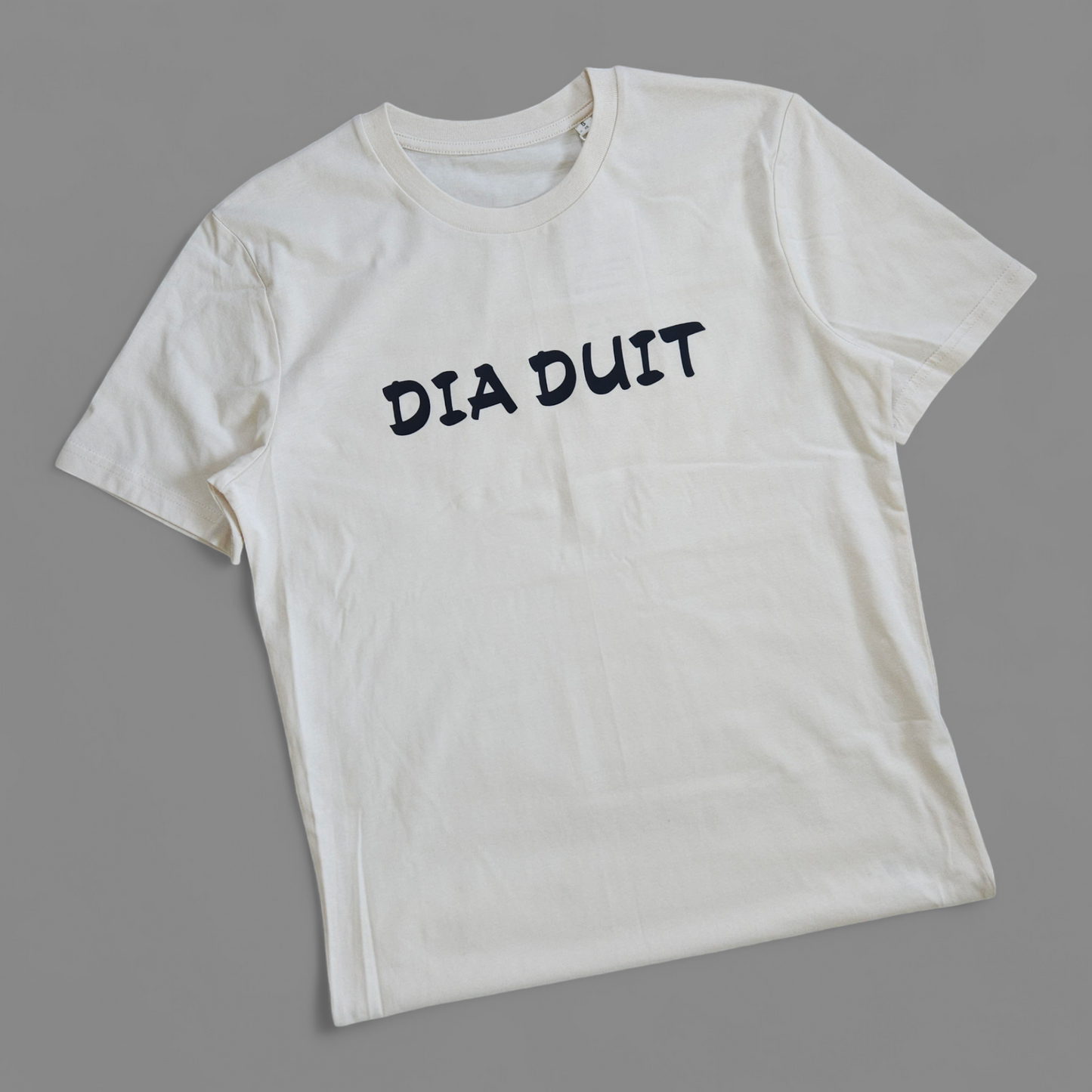 T-Shirt - Erwachsene S - Dia Duit - Natural Raw