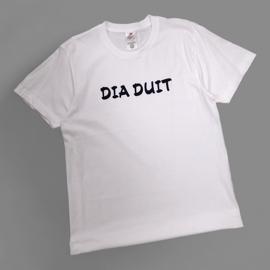 T-Shirt - Adult M - Dia Duit - White