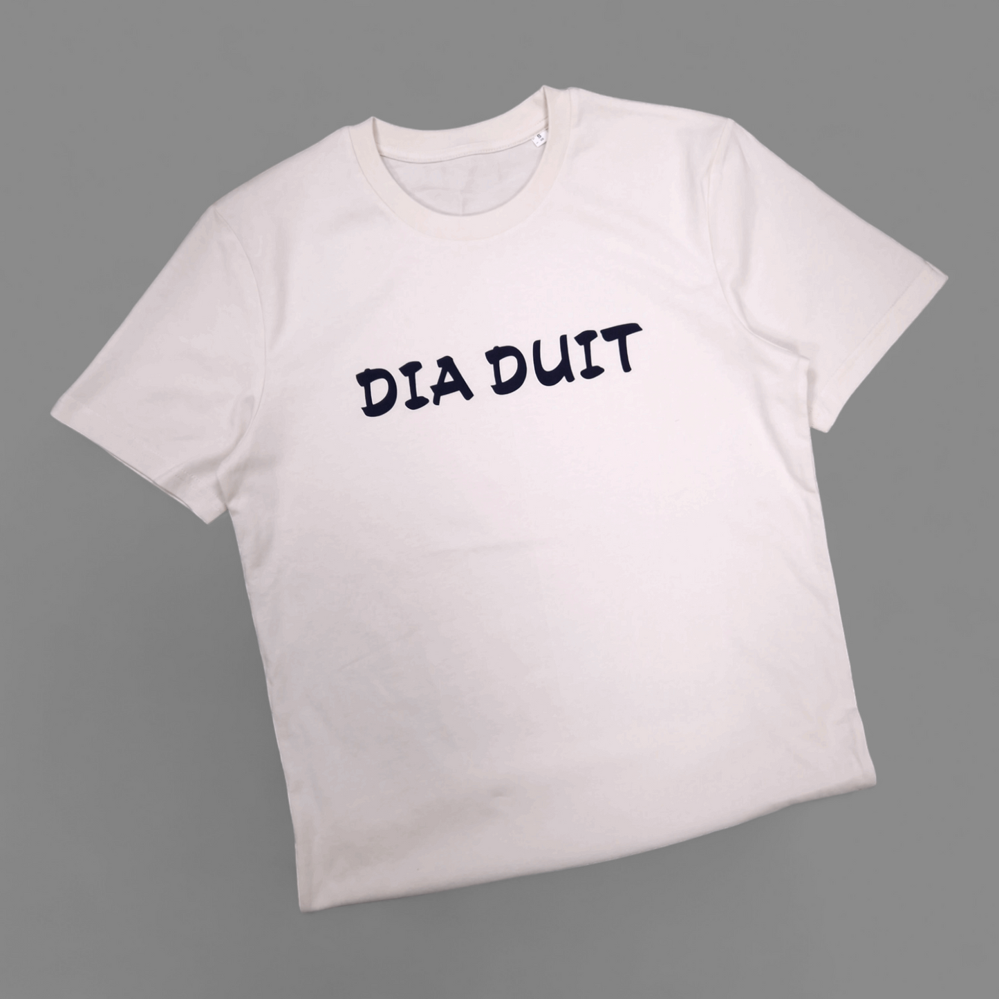 T-Shirt - Adult S - Dia Duit - Natural Raw