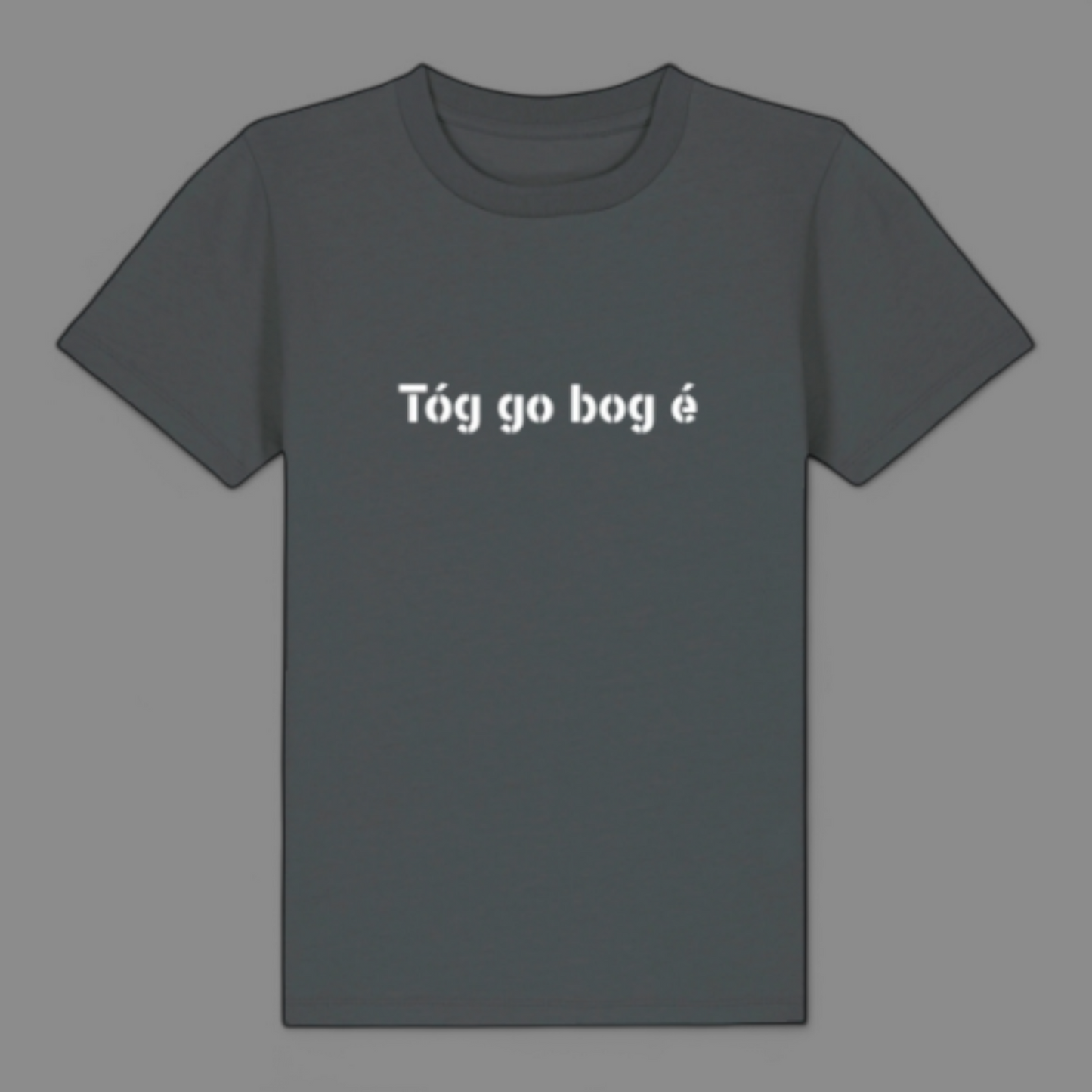 T-Shirt - 9-11 Years - Tóg go bog é - Anthracite