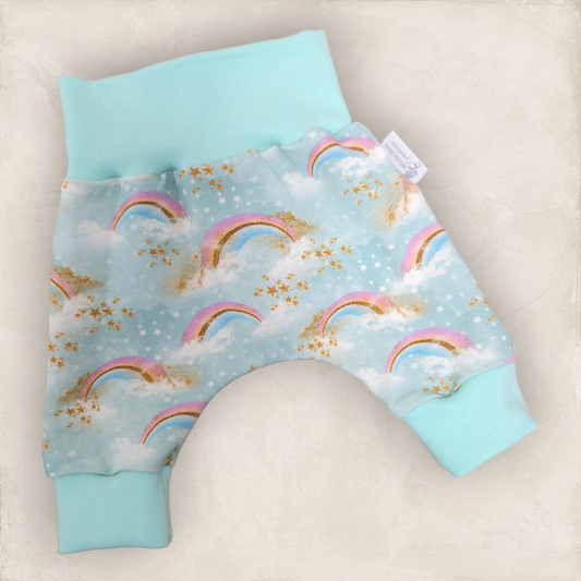 Harem Pants - Newborn - Rainbows