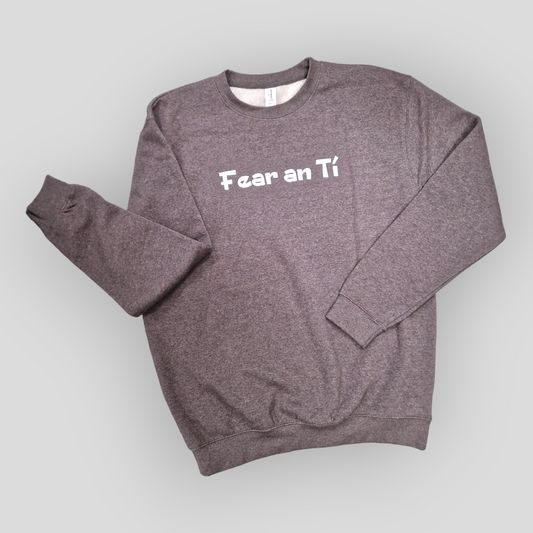 Sweatshirt - Adult L - Fear an Tí - Grey