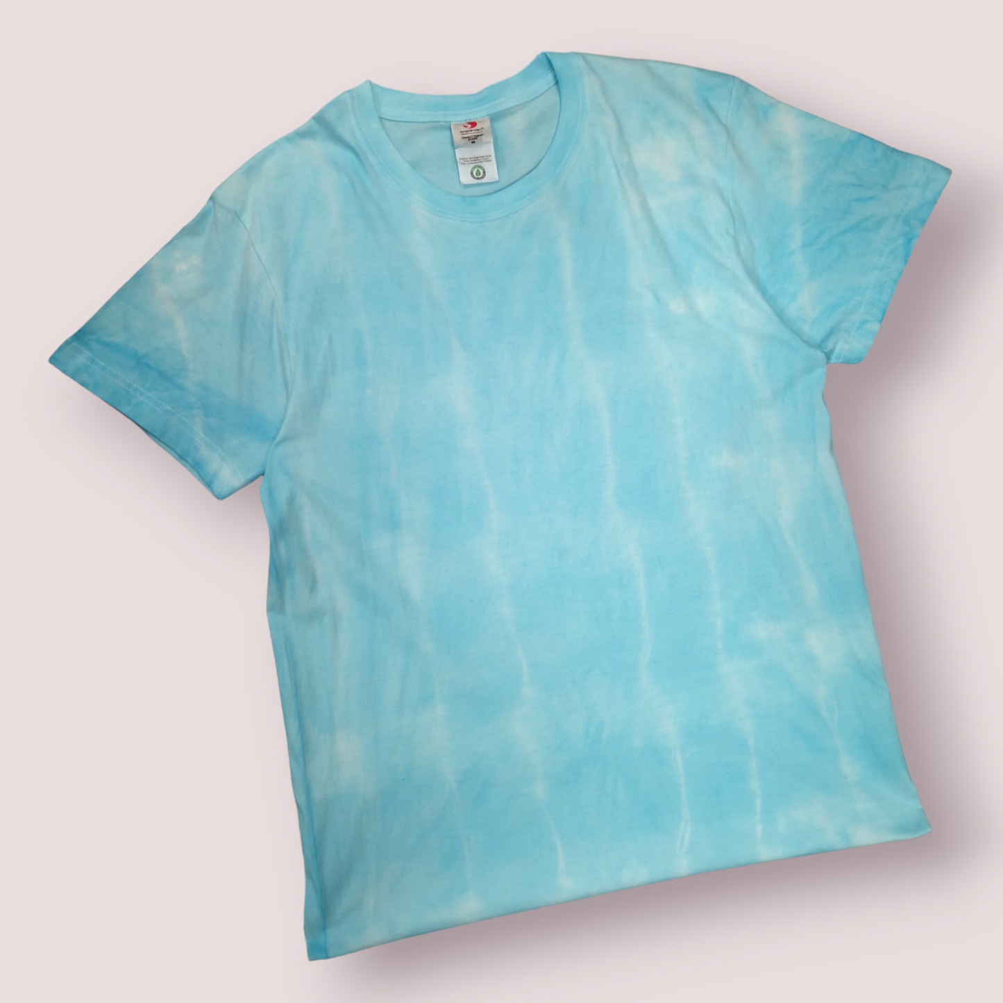 Tie Dye T-Shirt - Adult M - Aqua Blue